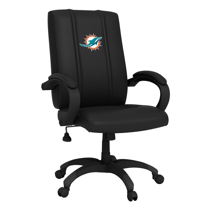 Miami Dolphins Office Chair with Team Logo - Ergonomic Desk Chair for Home & Office, Perfect for Fans & Game Room Decor