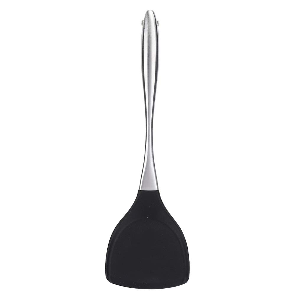 Stainless Steel Handle Non-Stick Silicone Spatula - High Heat Resistant Kitchen Cooking Tool for Frying, Baking, Eggs & Pancakes - Perfect for Home Chefs & Professional Kitchens