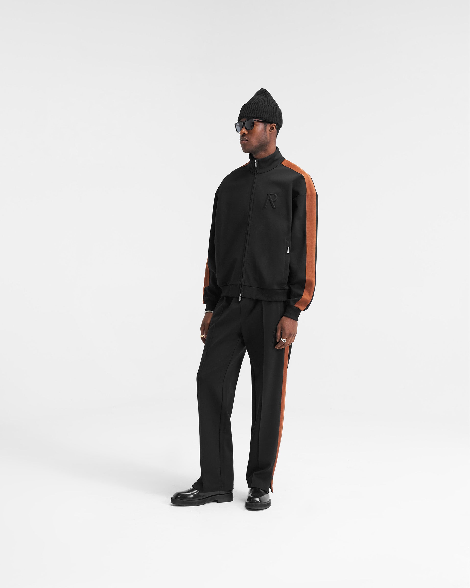 Initial Tracksuit Jacket - Black | Stylish Men's & Women's Athletic Wear for Gym, Running & Casual Outfits