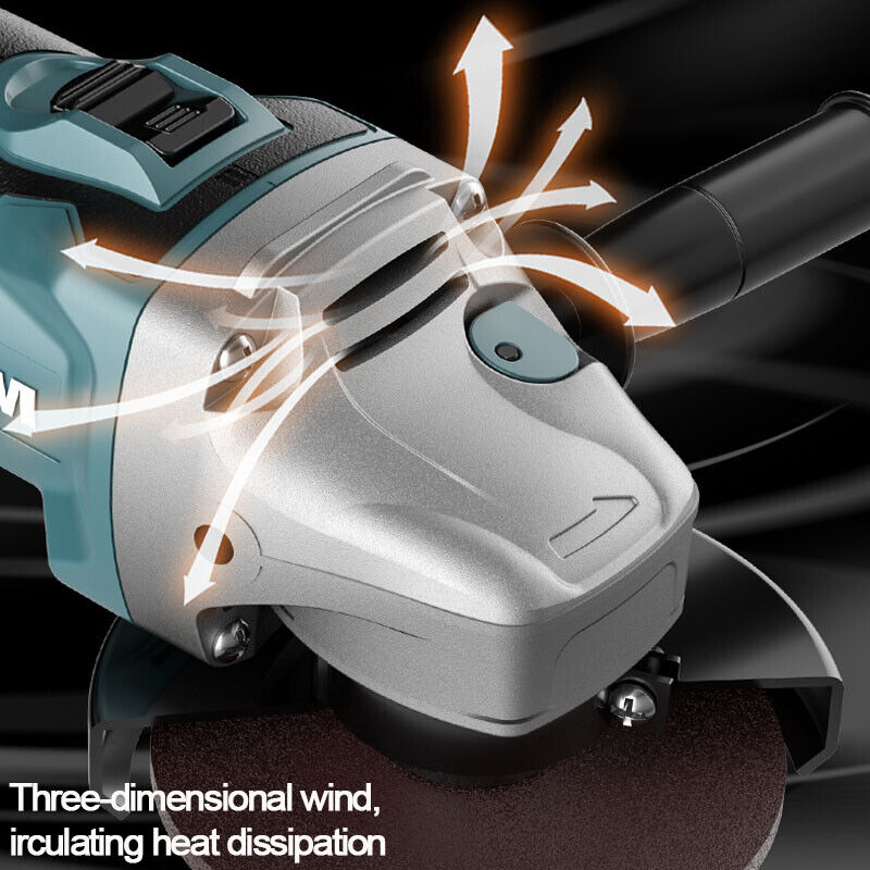 125mm Brushless Angle Grinder - Cordless Cutting & Polishing Tool for Makita 18V Battery - Perfect for Metalworking, Wood Cutting & DIY Projects