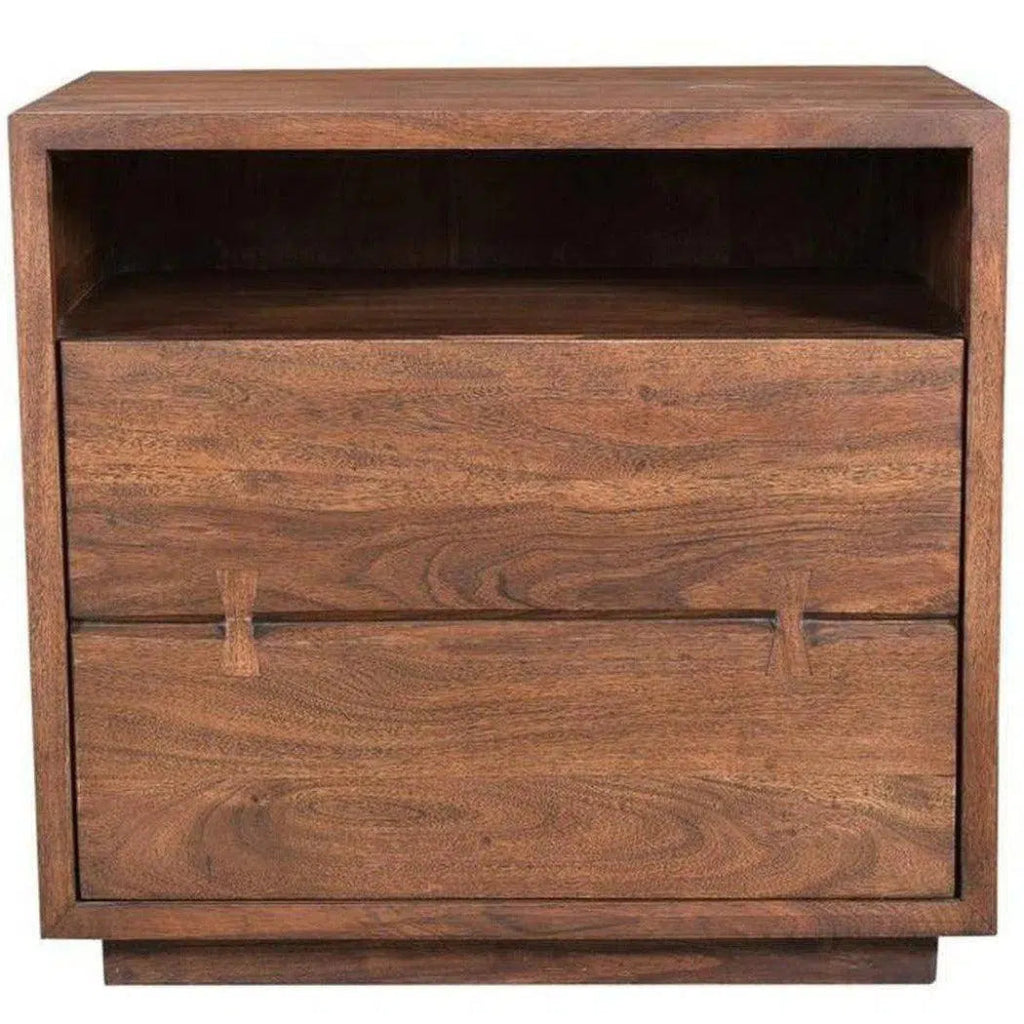 26 Inch Industrial Nightstand with Drawer, Brown Wooden Bedside Table for Bedroom - Perfect for Small Spaces, Modern Farmhouse & Apartment Living