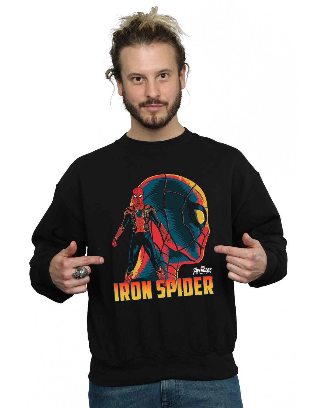 Marvel Avengers Infinity War Iron Spider Character Sweatshirt for Men | Superhero Graphic Hoodie | Perfect for Cosplay, Comic Con & Marvel Fans