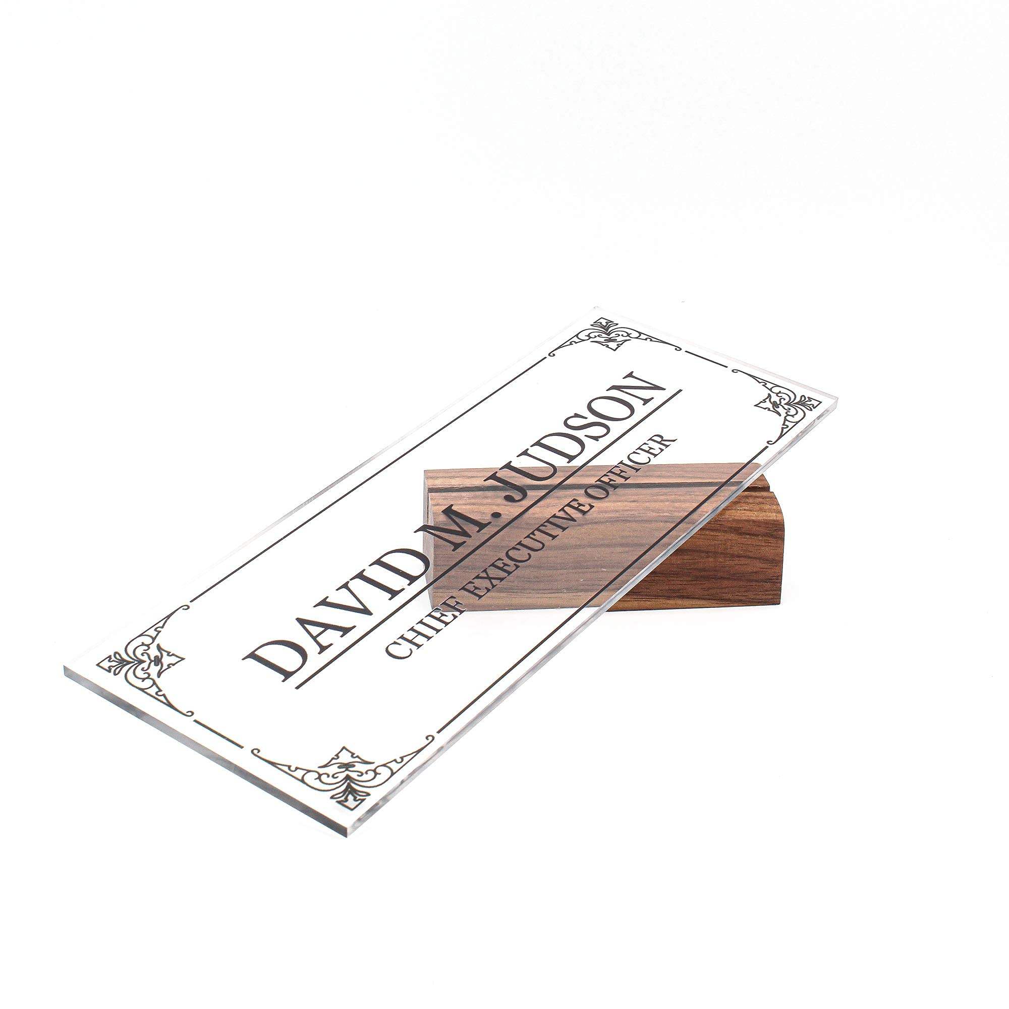 Custom Engraved Acrylic Nameplate - 8