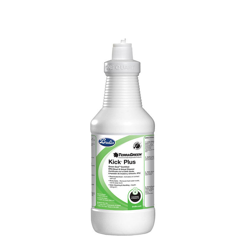 TerraGreen Kick Plus Non-Acid Bathroom Cleaner | Eco-Friendly & Powerful Cleaning Solution for Tiles, Sinks & Showers | Safe for Daily Use in Homes & Offices