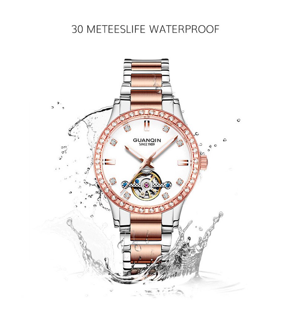 Carlien Date Women's Luxury Automatic Mechanical Watch - Waterproof Business Wristwatch for Professional Women | Perfect for Office, Meetings & Formal Events