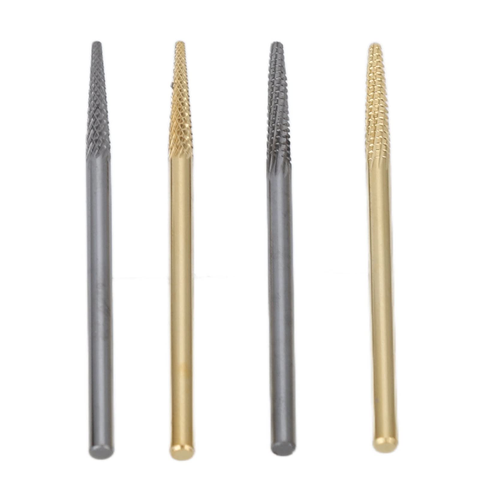 Professional 4pcs Tungsten Steel Nail Art Drill Bits Set for Manicure & Pedicure - Home Salon & Nail Care Essentials - Perfect for DIY Nail Art, Acrylics & Gel Extensions