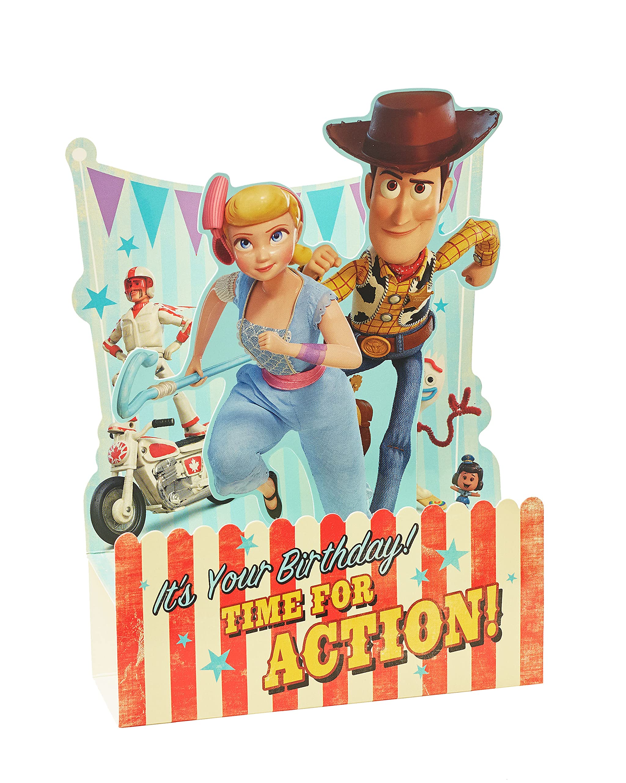 Disney Toy Story 4 Pop-Up Birthday Card for Kids - Woody Themed Greeting Card for Boys & Girls - Perfect Gift for Children's Birthday Parties & Celebrations