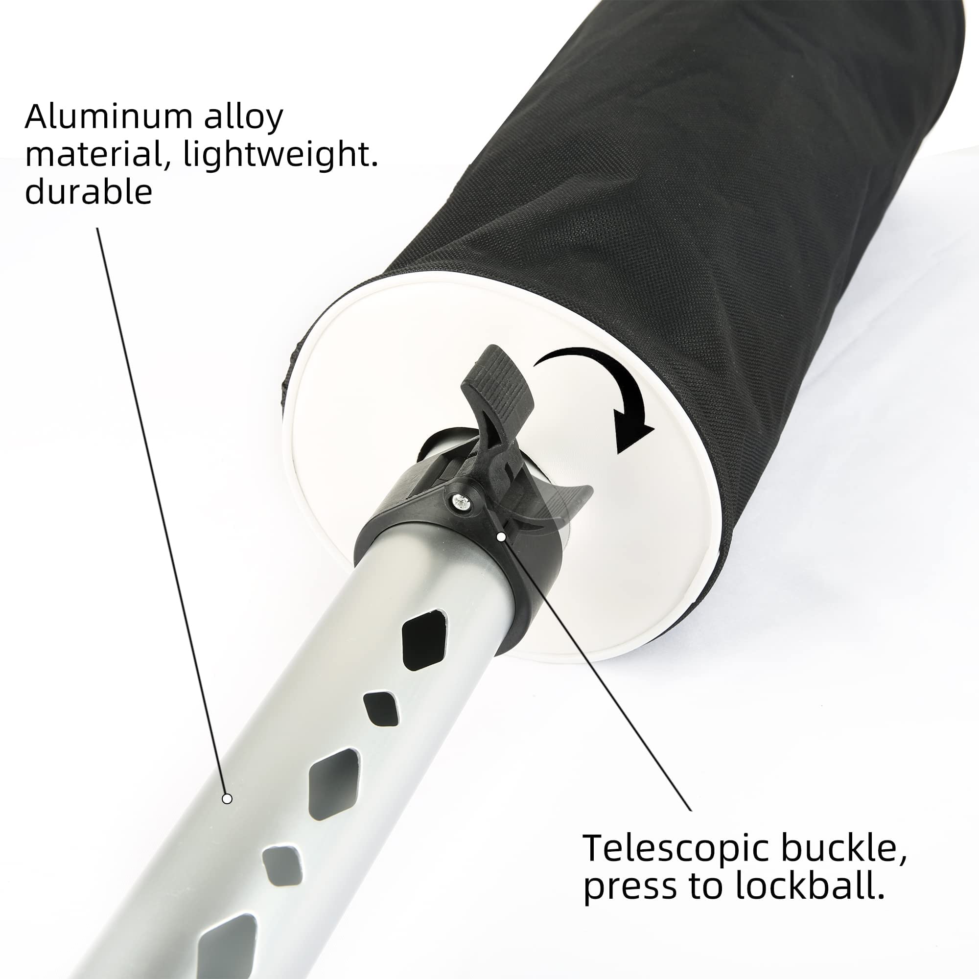 Premium Golf Ball Retriever - Telescopic Aluminum Pickup Tool with Storage Bag | Portable Golf Accessory for Driving Range, Course & Practice Sessions
