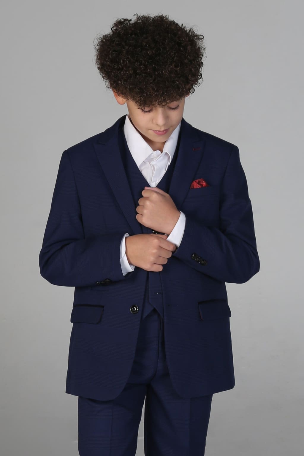 Boys' Blue Three-Piece Suit Set | Formal Wear for Weddings, School Events & Special Occasions