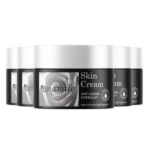 Anavale Skin Cream (5 Pack) - Moisturizing & Nourishing Face & Body Lotion for Dry Skin - Perfect for Daily Skincare Routine & Travel Essentials