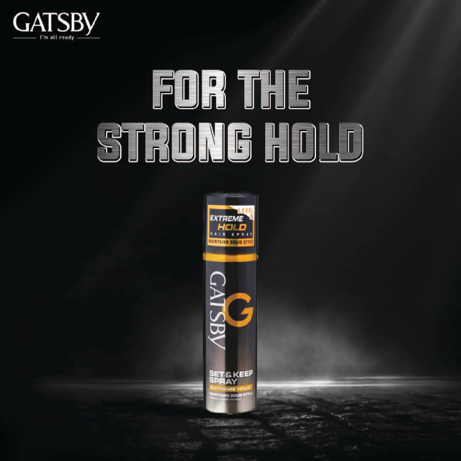 Gatsby Hair Spray Set & Keep Extreme Hold 66ml - Strong Hold Hairspray for Men & Women - Perfect for Styling, Volume & All-Day Hold - Pack of 1