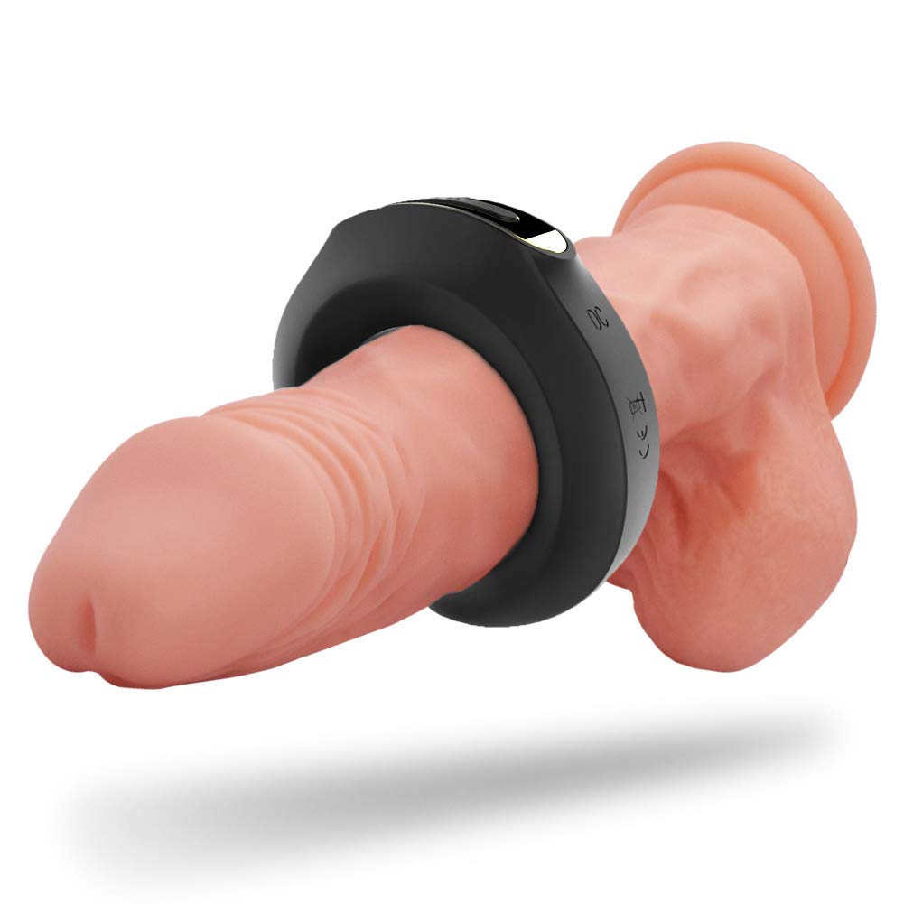 FST Rechargeable Vibrating Cock Ring for Men & Couples - 12 Powerful Vibration Modes, Waterproof Remote Control Penis Ring for Enhanced Pleasure & Clitoral Stimulation - Perfect for Romantic Nights & Spicing Up Intimate Moments