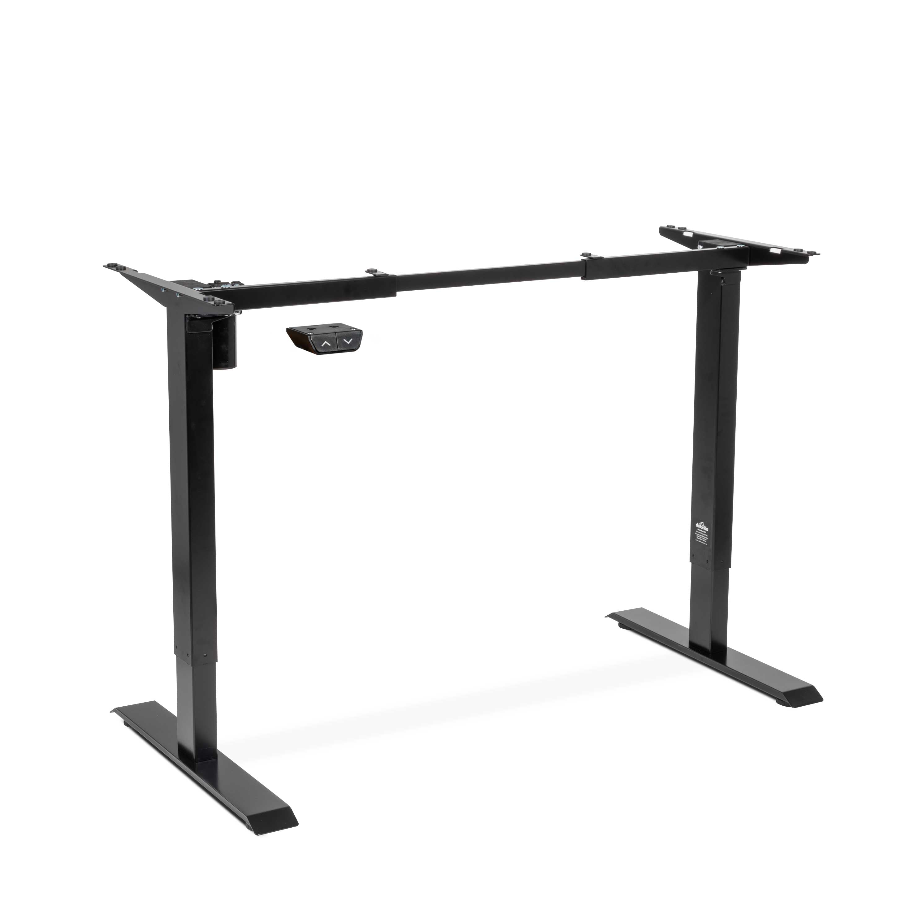 Single Motor Adjustable Standing Desk Frame - 70kg Heavy Duty Load Capacity, Black (DH17) | Ergonomic Home Office & Gaming Desk Solution