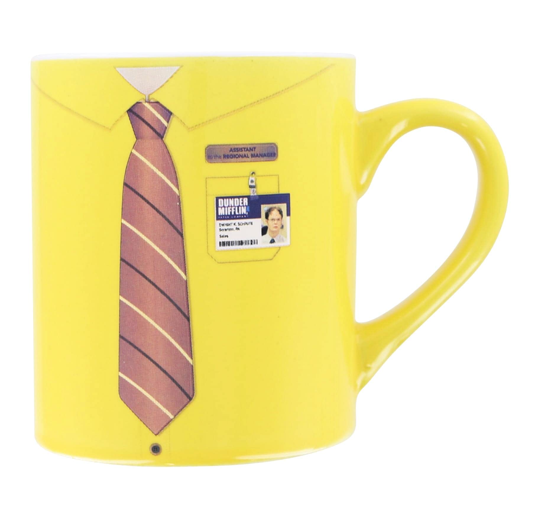 The Office Dwight Shirt Ceramic Coffee Mug - 14oz Funny TV Show Gift for Fans | Perfect for Office Use, Home Decor & Gift Giving