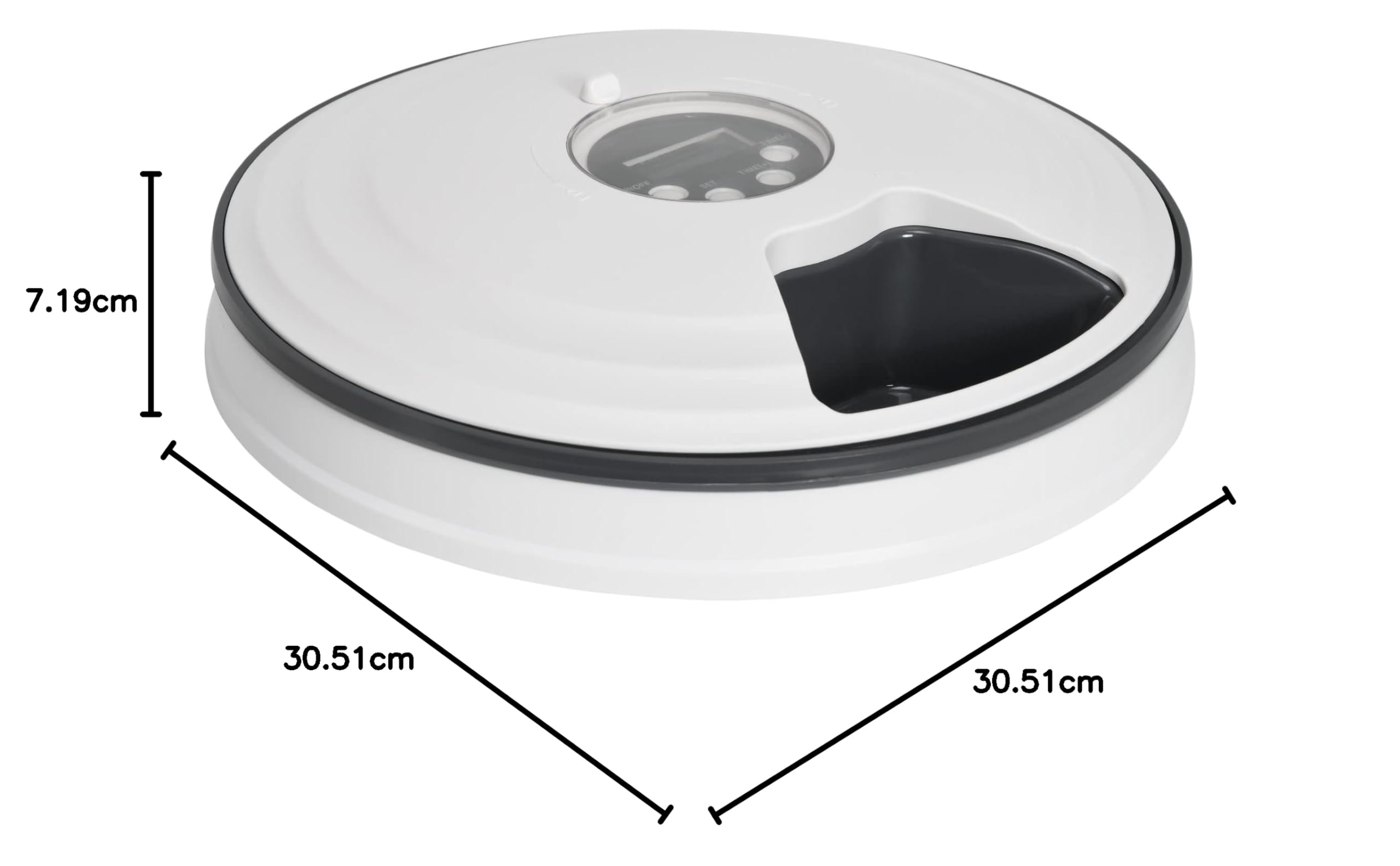 Automatic Pet Feeder for Dogs & Cats - Digital Timer, 6-Meal Dispenser - Perfect for Home, Travel & Busy Pet Owners