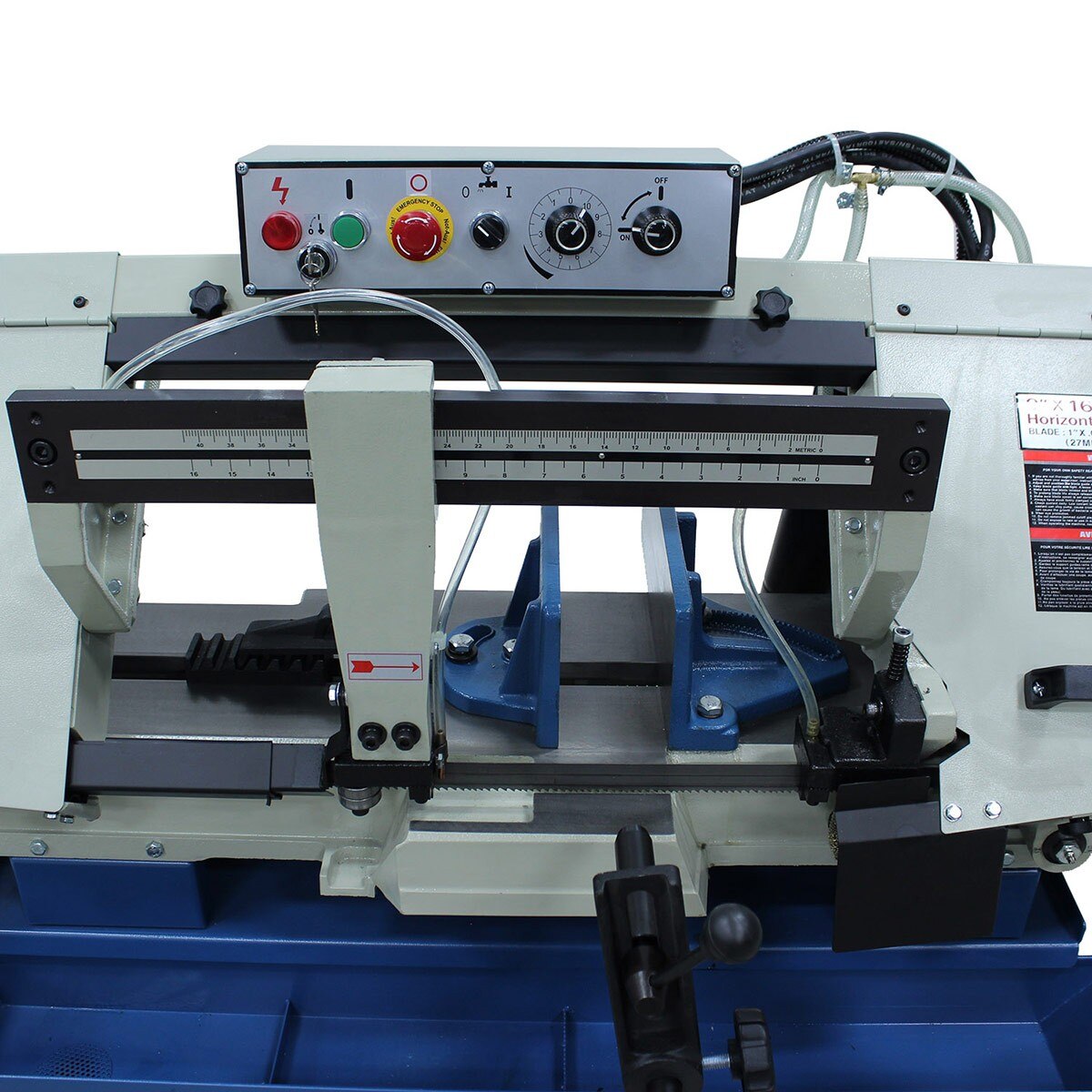 Baileigh Industrial BA9 1001740 BS-916M Horizontal Metal Cutting Band Saw - Perfect for Metal Fabrication, Workshop, and Industrial Applications