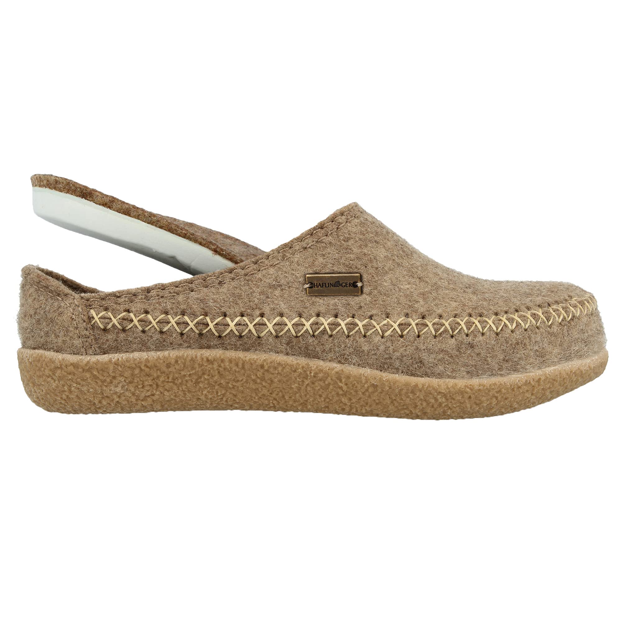 HAFLINGER Unisex Fletcher Credo Clog Slippers - Comfortable Wool Felt House Shoes for Men & Women - Perfect for Indoor Relaxation, Spa Days & Cozy Home Wear