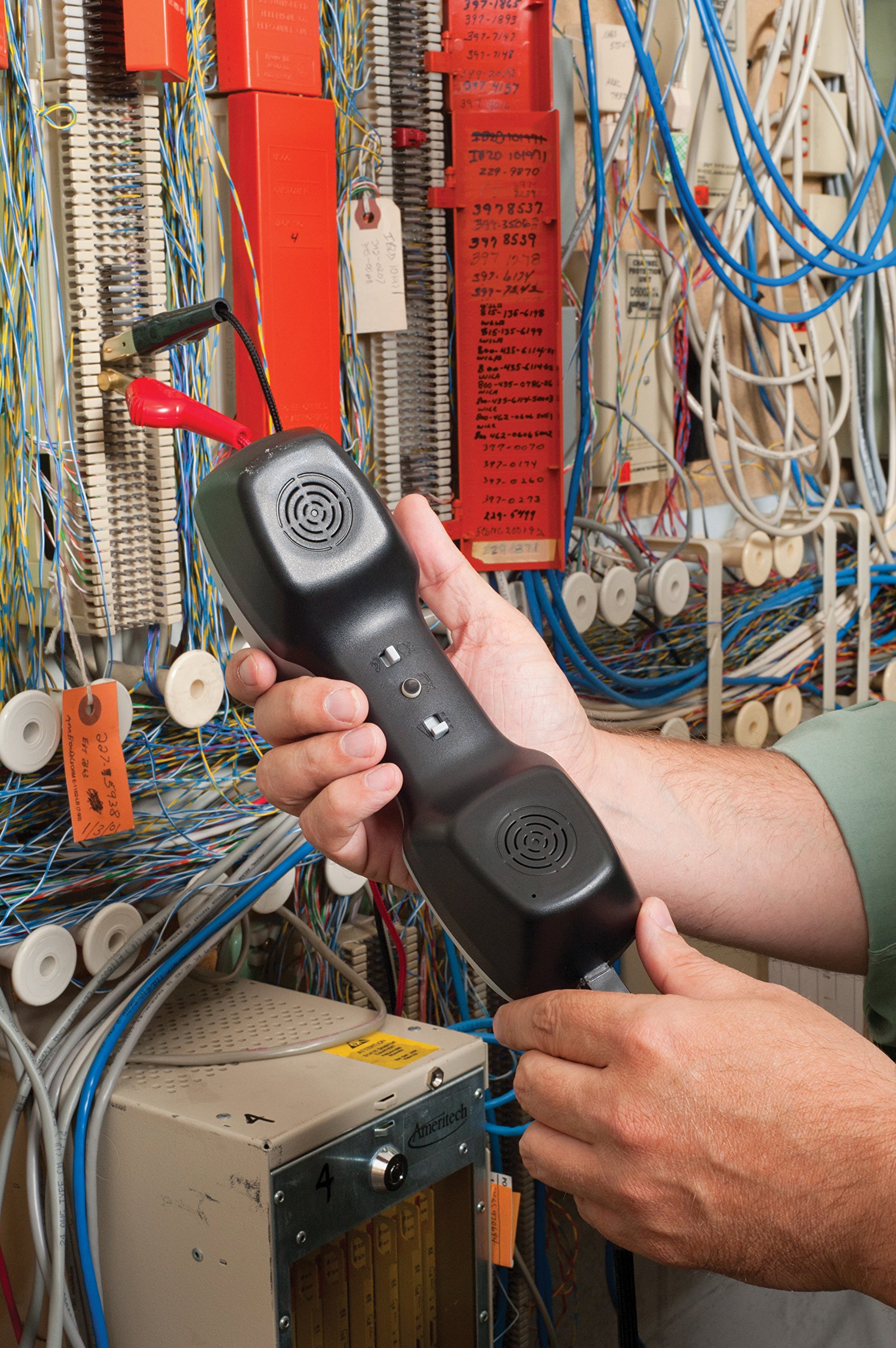 Greenlee TM-500 Professional Telephone Butt Set for Technicians - Test & Troubleshoot Phone Lines - Ideal for Telecom Installations & Repairs (Use in Offices, Call Centers & Network Maintenance)