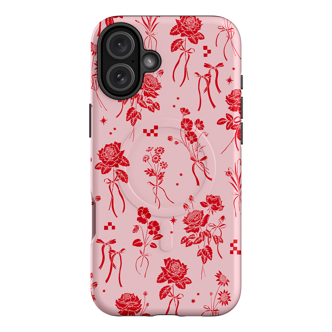 Elegant Petite Fleur Rose Bow Phone Case - Stylish & Protective Cover for iPhone & Samsung - Perfect for Everyday Use & Special Occasions