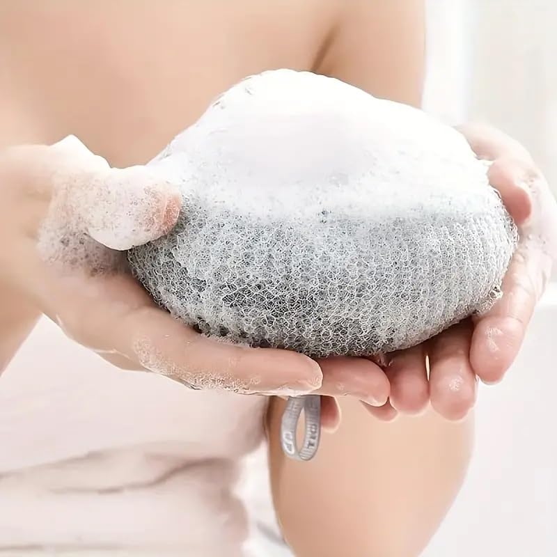 Exfoliating Body Scrubber for Shower & Bath - Premium Loofah Sponge with Gentle Exfoliation - Soft Bath Sponge for Women & Men - Skin Cleansing & Dead Skin Removal - Ideal for Daily Shower & Spa Use (Multicolor, Pack of 1)