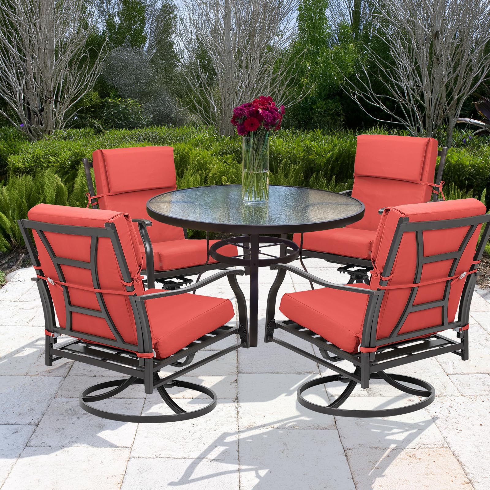 Premium Outdoor Chair Cushions Set of 4 - 45.3