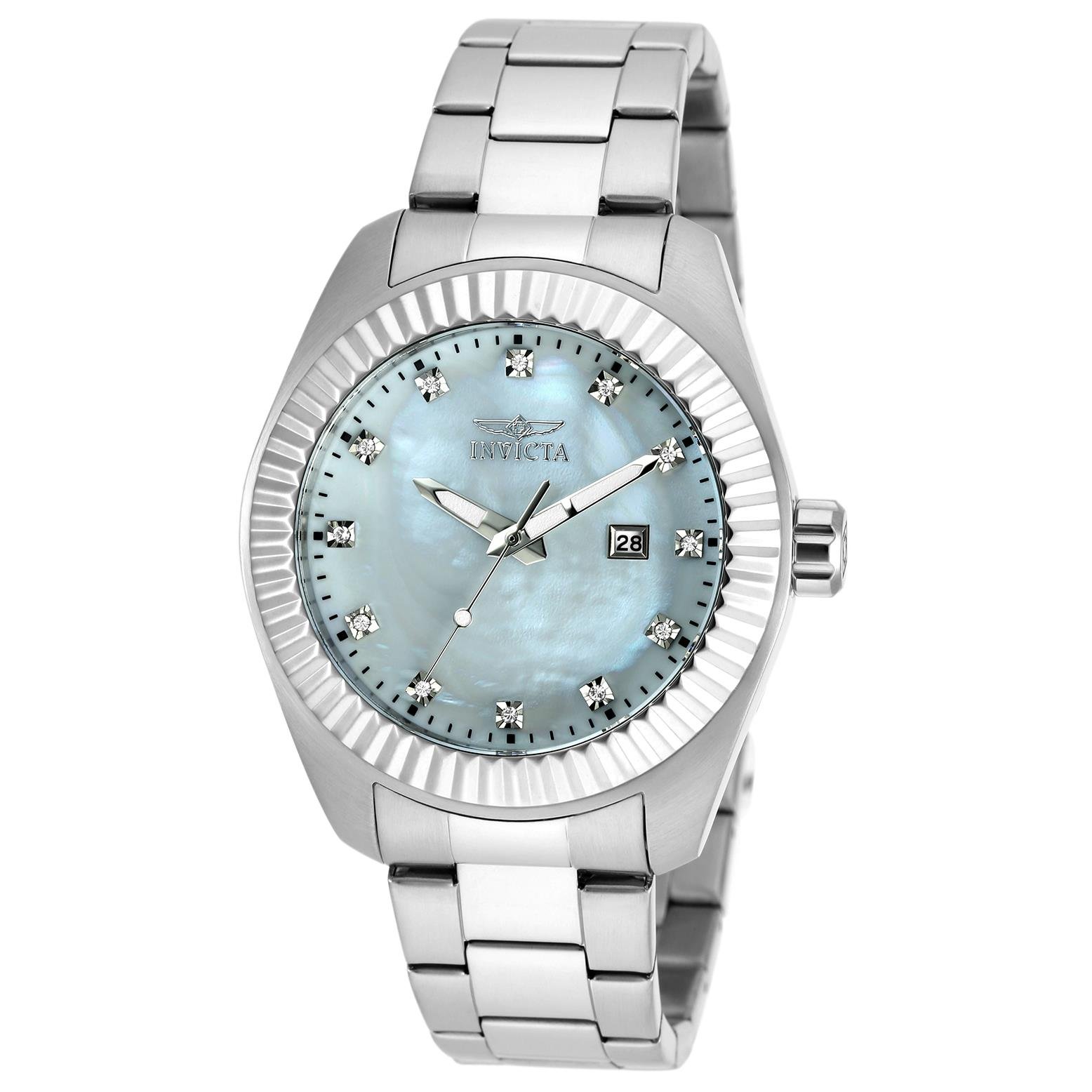 Invicta Women's 20354 Analog Watch - Stainless Steel Bracelet, Mother of Pearl Dial, Quartz Movement - Perfect for Business, Casual & Special Occasions