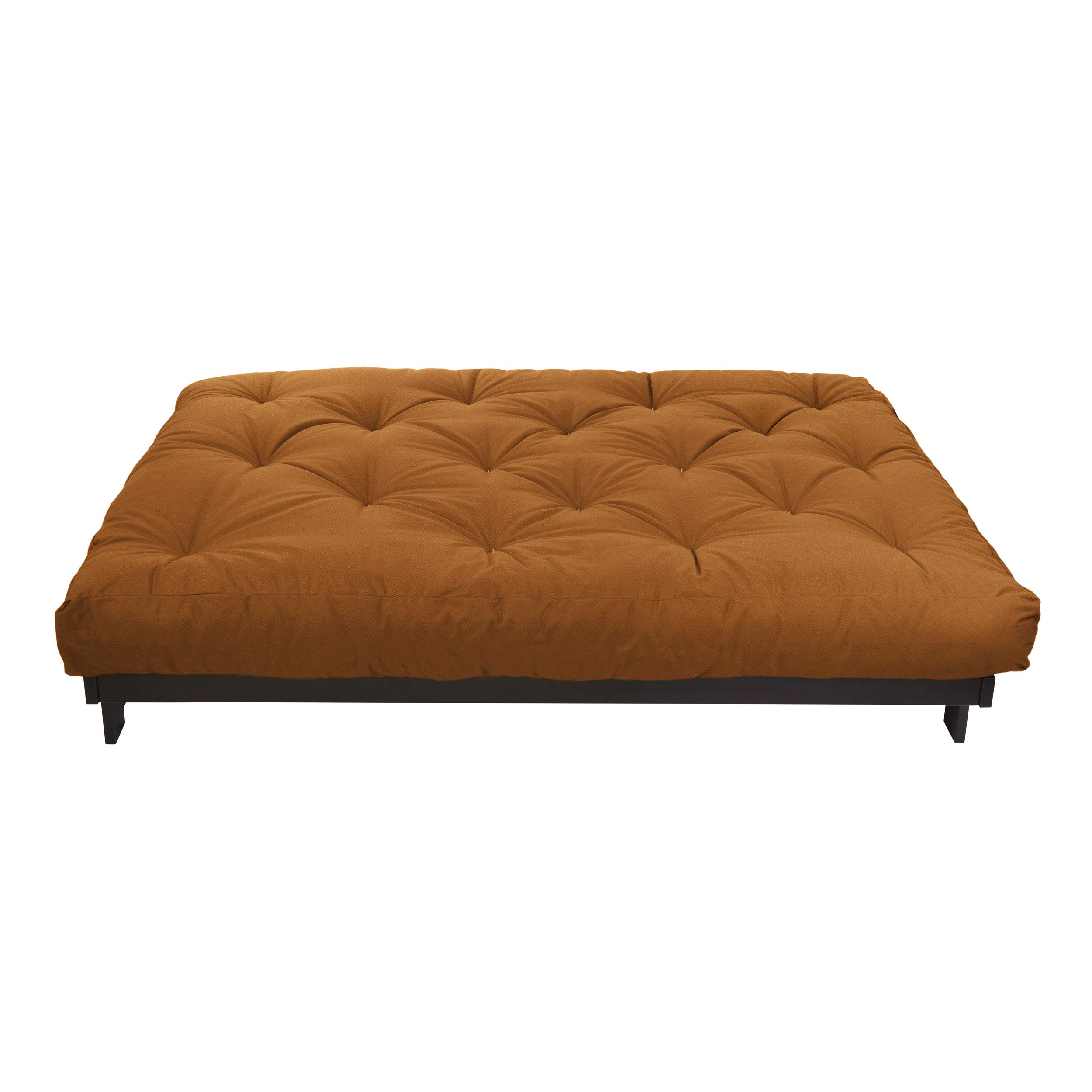 Mozaic Trupedic 8-inch Queen Size Gel Memory Foam Futon Mattress - Cooling Comfort for Bedroom, Guest Room & Small Spaces (Cinnamon)