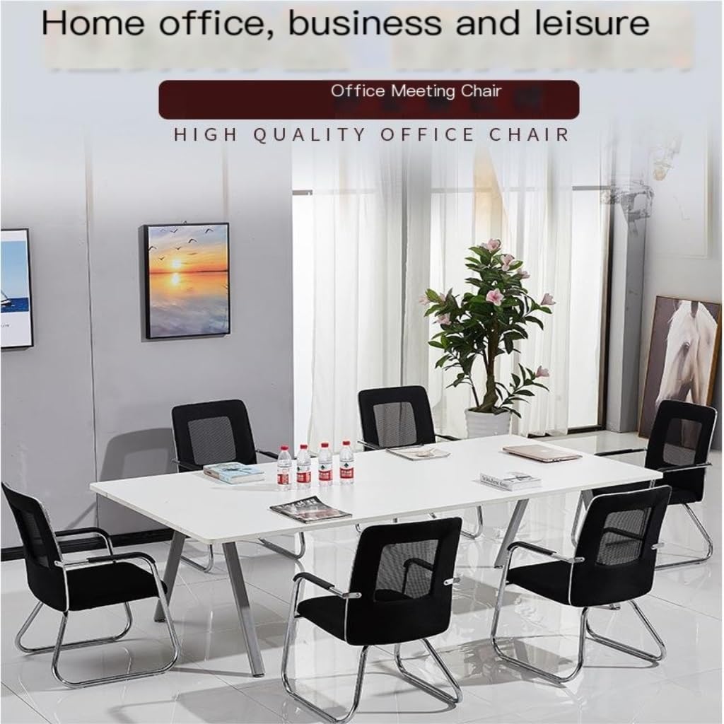 Ergonomic Mesh Office Chair - Adjustable Height, Lumbar Support & Breathable Backrest for Home Office, Conference Room, Gaming & Work (Black, Size A) - Perfect for Long Hours Sitting & Comfortable Workspace Setup