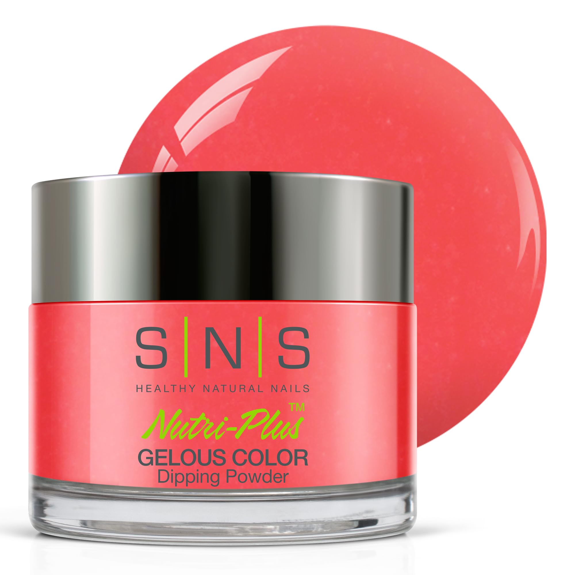 SNS Nail Dip Powder - Gelous Color Dipping System in Palais (Pink/Orange Cream) - 14 Day Long-Lasting Dip Nail Polish - Low Odor, No UV Lamp Needed - 1oz - Perfect for Salon & Home Manicures, DIY Nail Art, and Special Occasions