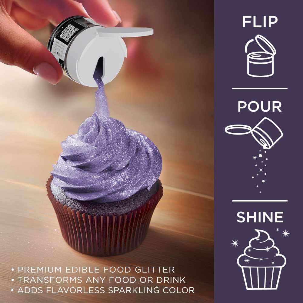 Deep Purple Tinker Dust® Glitter for Crafts - Premium Private Label Cosmetic Glitter for DIY, Nail Art, Body Makeup & Festival Accessories