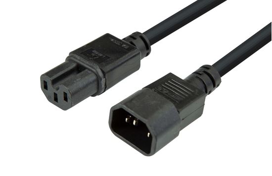 1.8M IEC C14 to C15 10A SAA Power Extension Cable - 1.0mm Copper Core - Heavy Duty for Servers, Data Centers & Industrial Equipment