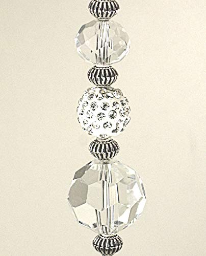 Sparkling Clear Rhinestone Light Chain - Elegant Ceiling Fan Pull Chain for Home Decor & DIY Lighting Projects