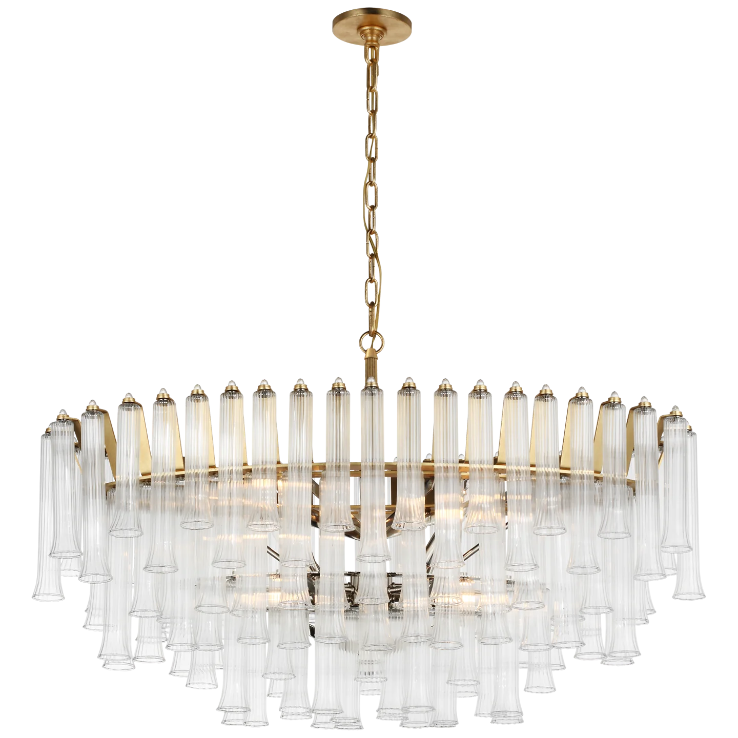 Lorenzo X Large Oval Chandelier - Modern Crystal Ceiling Light Fixture for Dining Room, Living Room & Bedroom | Elegant Lighting for Home Decor & Interior Design
