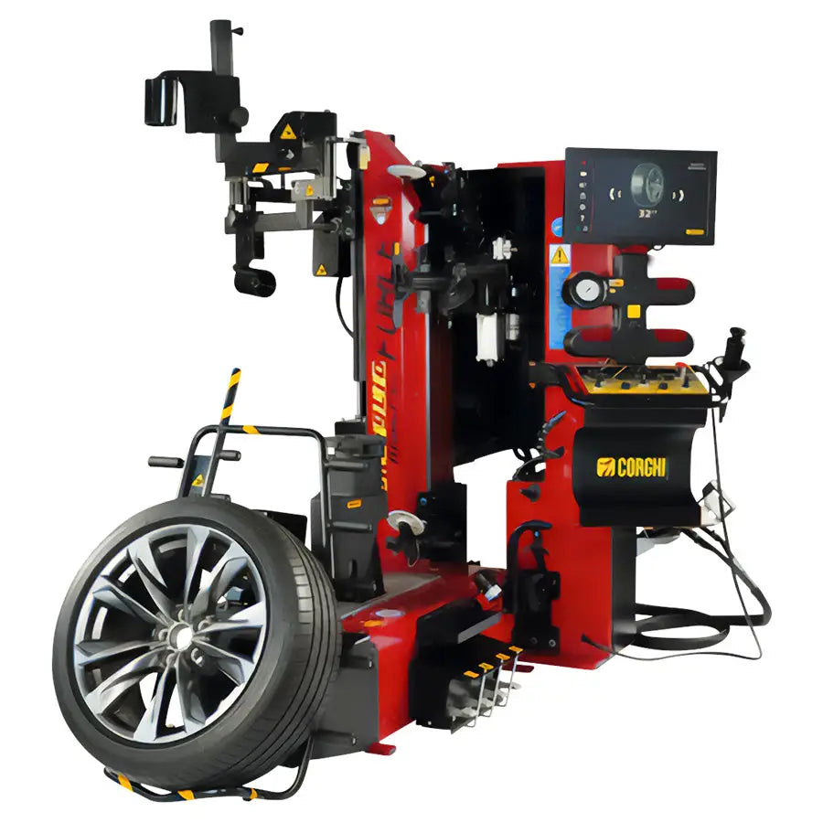 Corghi Master Force Hydraulic Tire Changer with Automatic Contactless Technology - Professional Wheel Service Equipment for Auto Repair Shops & Tire Stores