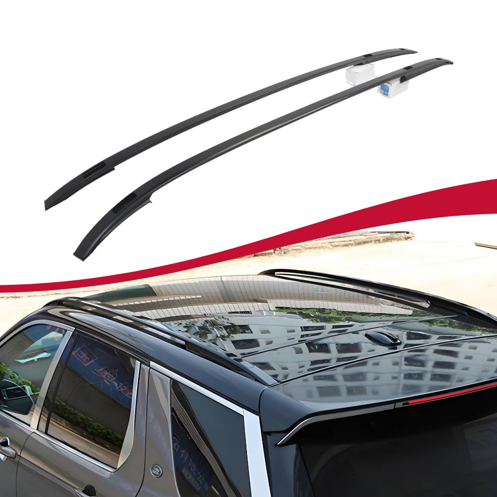 Universal Black Roof Rack Rail Bar for Land Rover Discovery Sport 2015-2025 | Heavy Duty Luggage Cargo Carrier | Perfect for Road Trips, Camping & Outdoor Adventures