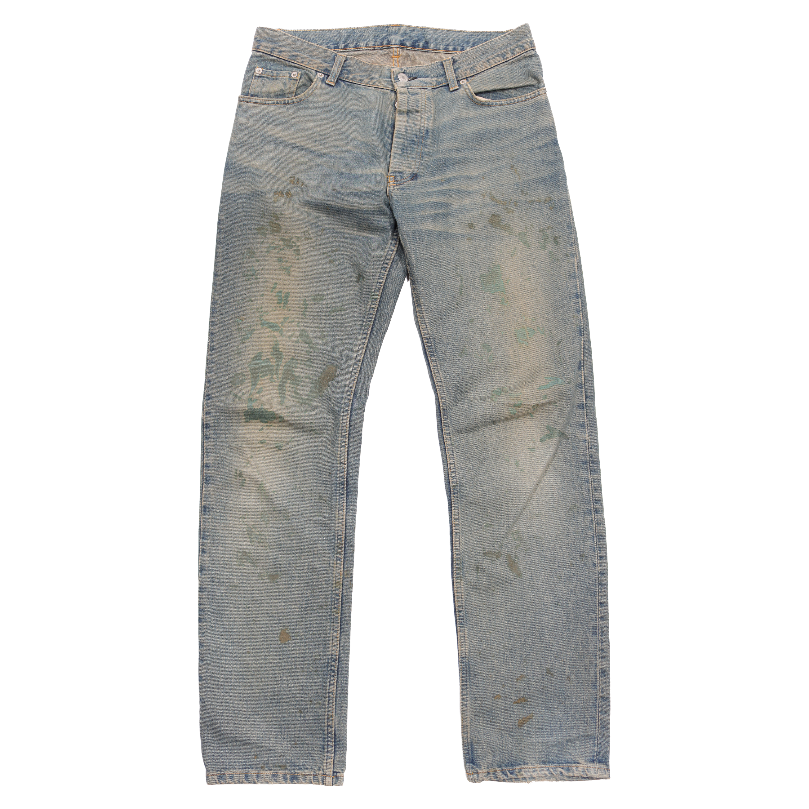 1999 Painter Denim Jeans for Men - Vintage High Waisted Straight Leg Work Pants for Artists, DIY & Casual Wear