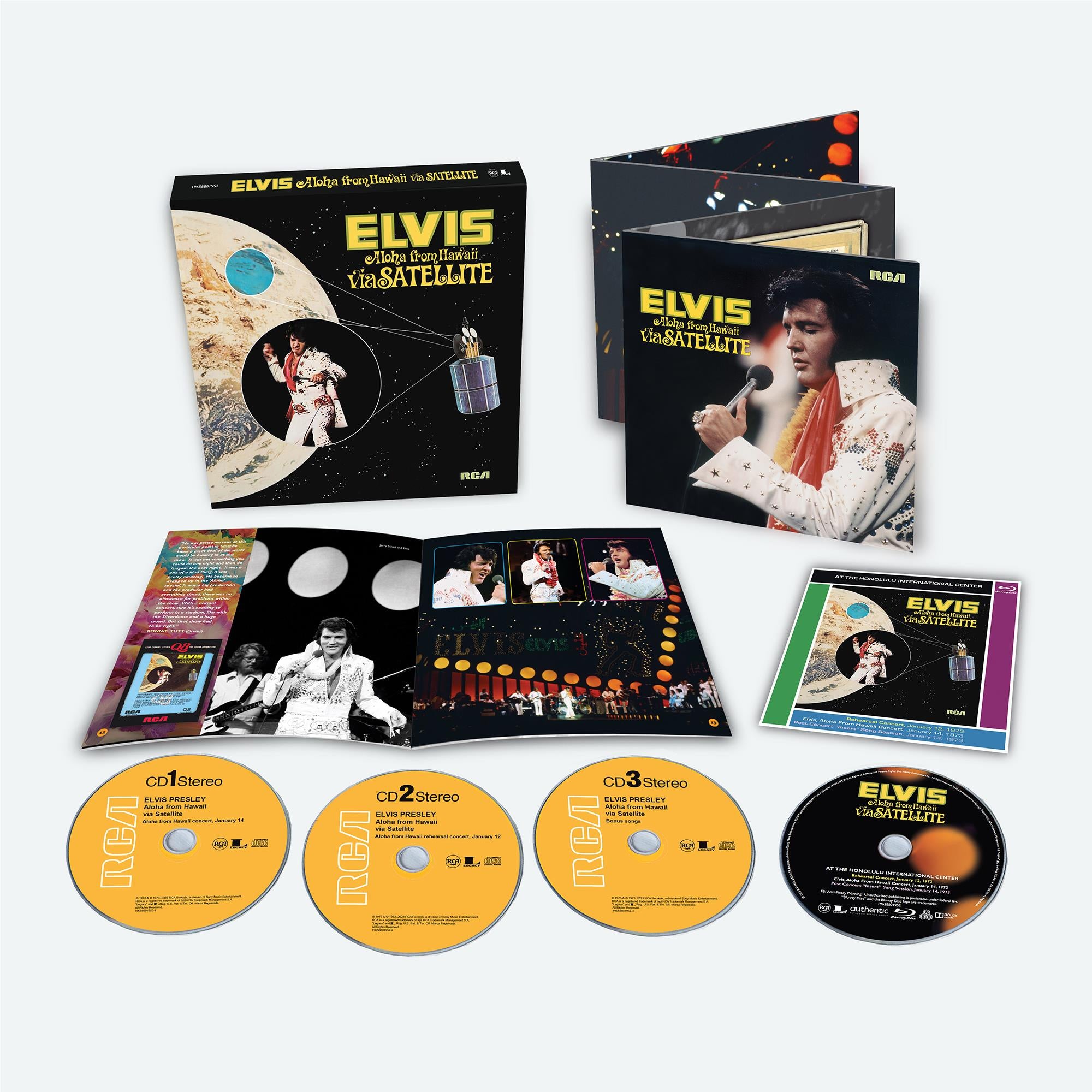 Aloha From Hawaii Via Satellite (3CD/Blu-ray) | Elvis Presley Concert | Live Performance | Perfect for Music Lovers & Elvis Fans | Home Entertainment & Gift Idea