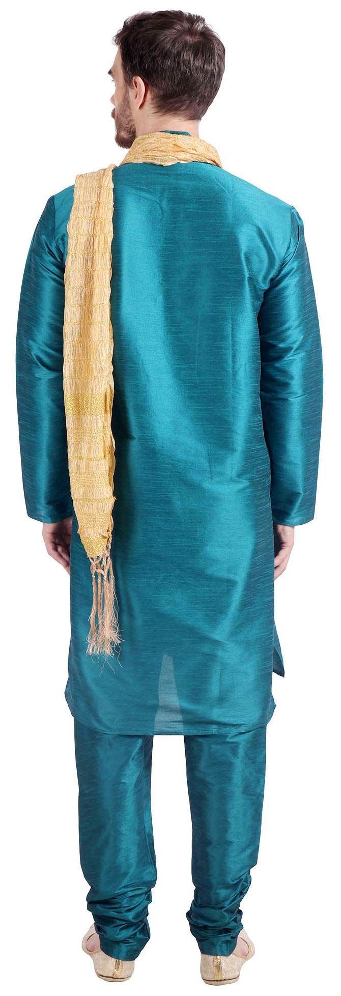 Men's Art Silk Indian Kurta Set - Traditional Wedding Wear & Festive Attire - Elegant Ethnic Outfit for Weddings, Diwali & Special Occasions