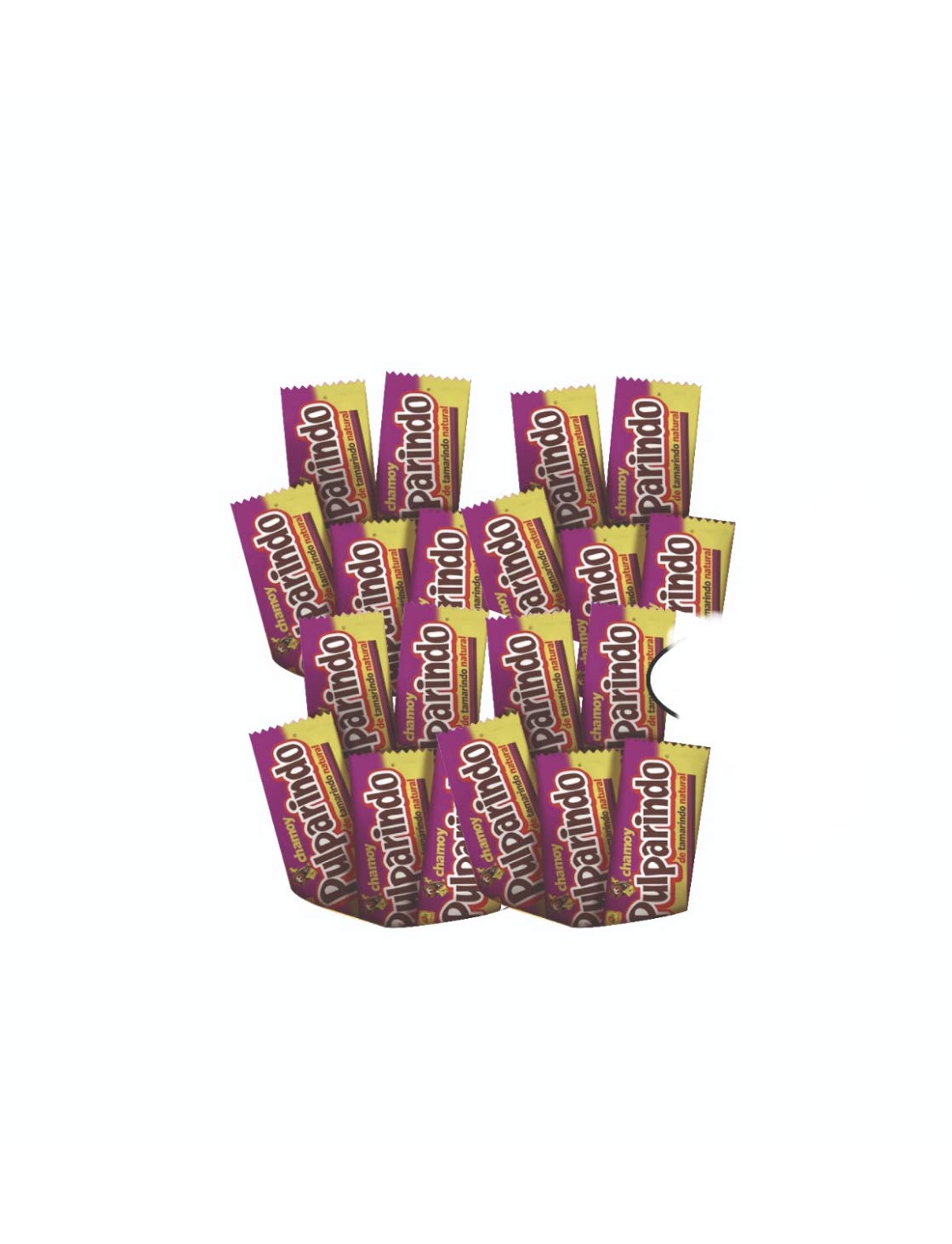 De la Rosa Pulparindo Tamarind Candy with Chamoy - 20 Pack | Sweet & Spicy Mexican Treat | Perfect for Parties, Snacking & Gifts