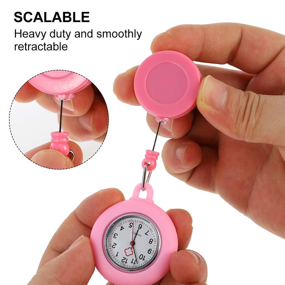 Stylish Nurse Pocket Watch with Clip - Quartz Movement, Unisex Design for Students & Professionals - Perfect for Clinical Shifts, School, and Formal Events