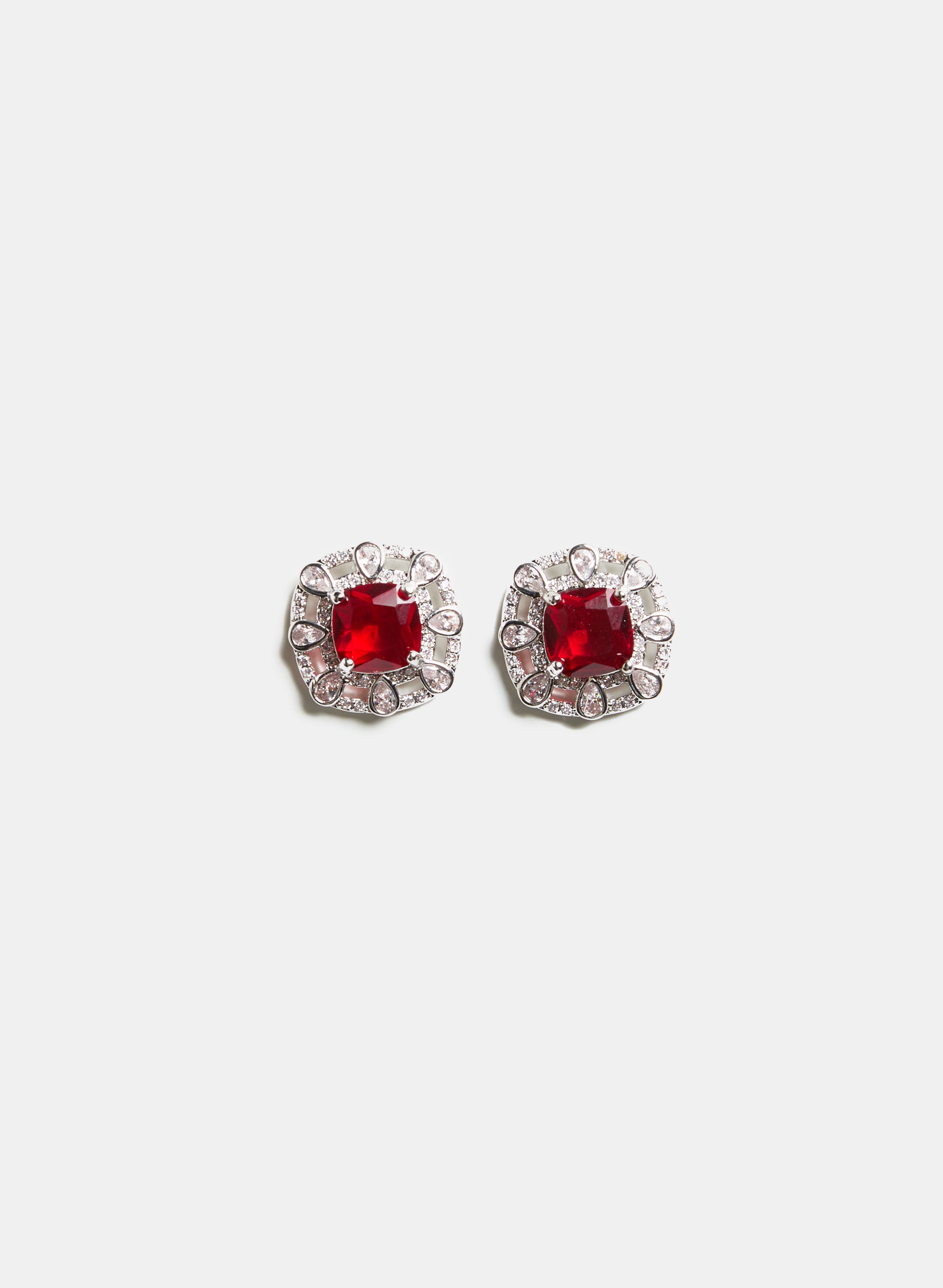 Sparkling Cubic Zirconia Faceted Stud Earrings for Women - Perfect for Weddings, Parties & Everyday Elegance