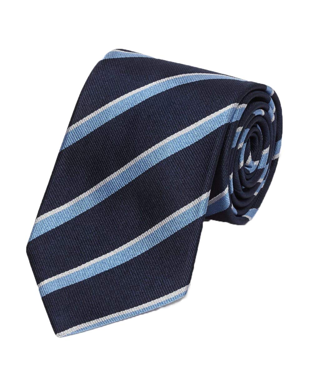 Gitman Bros Old Latymerians Regimental Tie - Classic Striped Silk Necktie for Men | Perfect for Formal Events, Weddings & Business Attire