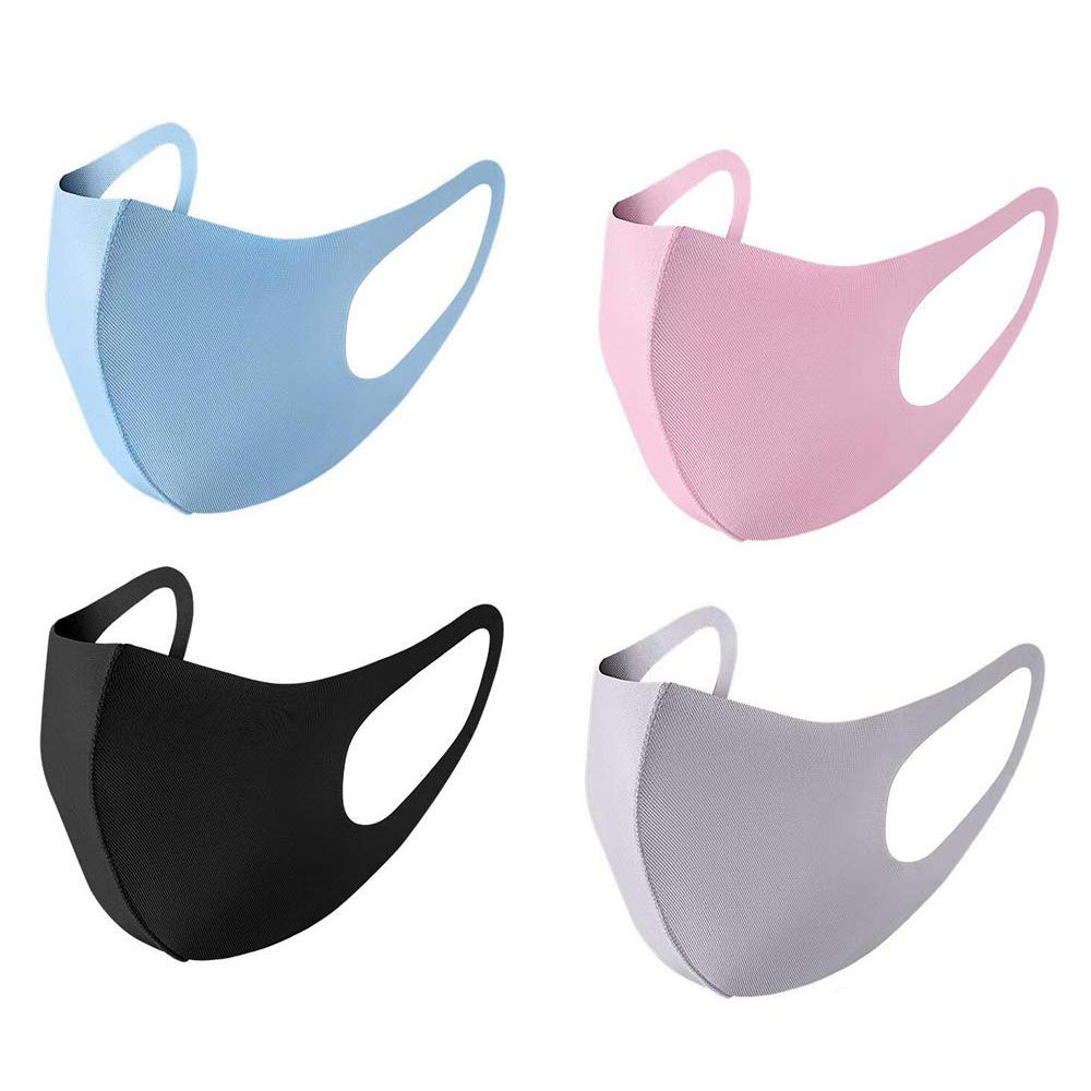 4-Pack Reusable Washable Face Masks - Soft Breathable Cotton/Polyester Blend - Adjustable Ear Loops for Comfort - One Size Fits Most Adults - Perfect for Daily Use, Travel, Gym & Outdoor Activities