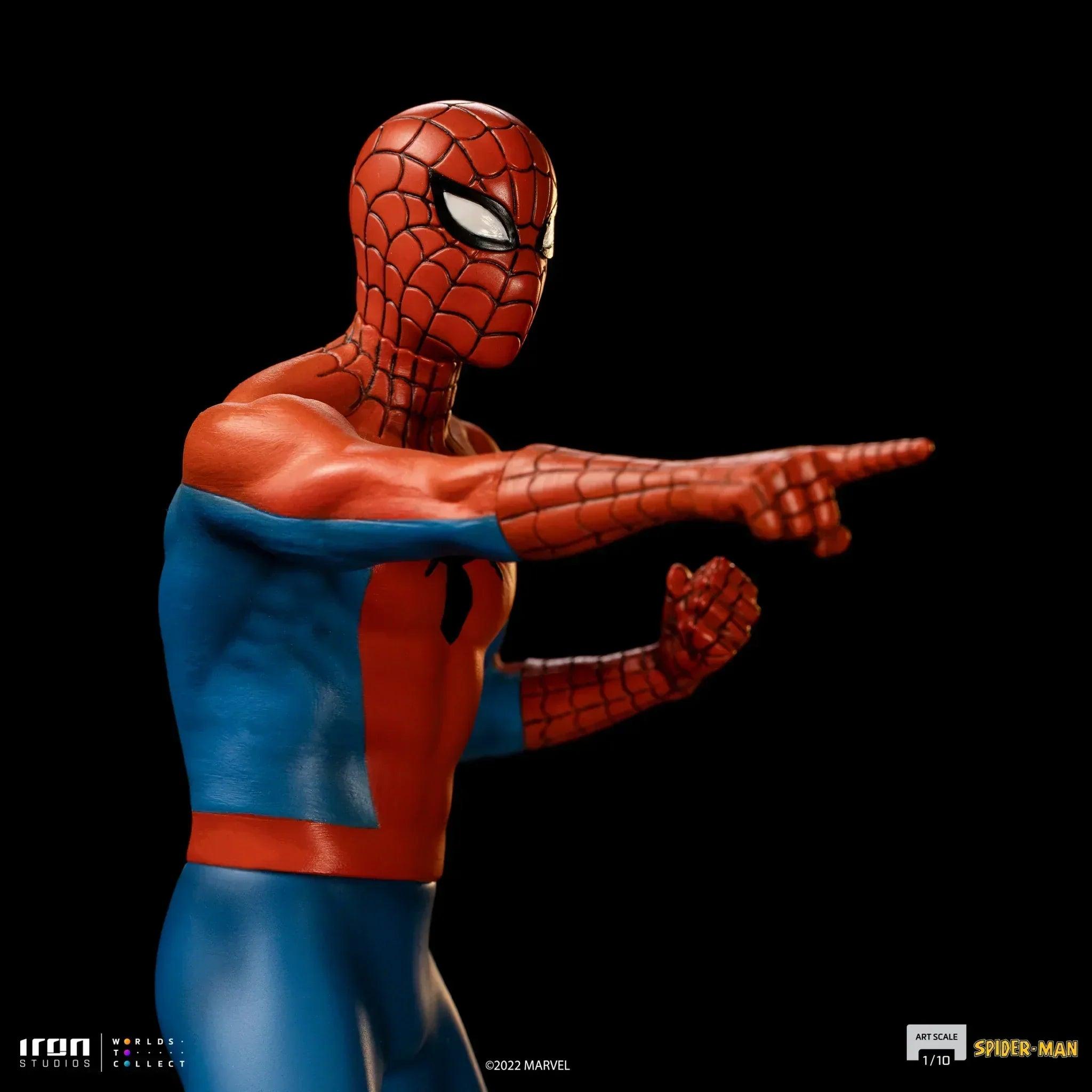 Iron Studios Spider-Man 60s Animated Series BDS Art Scale 1/10 Statue - Collectible Marvel Superhero Figure for Display & Home Decor