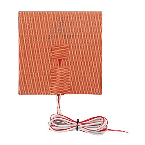 Ronyme 150W 24V Silicone Heating Pad for 3D Printer Hot Bed - 150x150mm DIY Heater Plate with 3M Adhesive | Perfect for 3D Printing, DIY Projects & Home Workshop Use