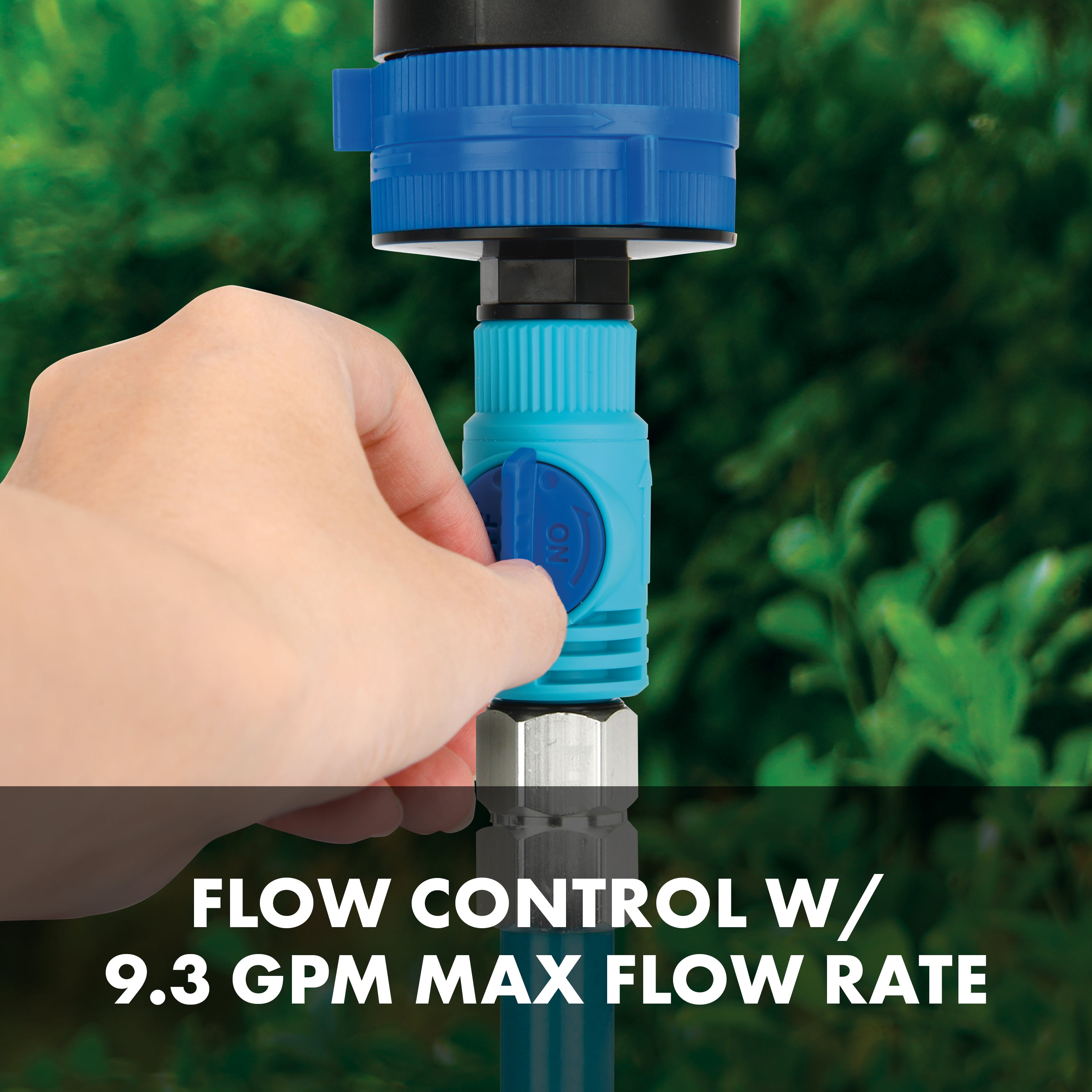 Aqua Joe AJ 6PSTB XL Heavy-Duty 360° Telescoping Sprinkler & Mister with Metal Tripod Base | 6 Adjustable Spray Patterns | 4900 Sq Ft Coverage | Perfect for Large Lawns, Gardens & Outdoor Cooling