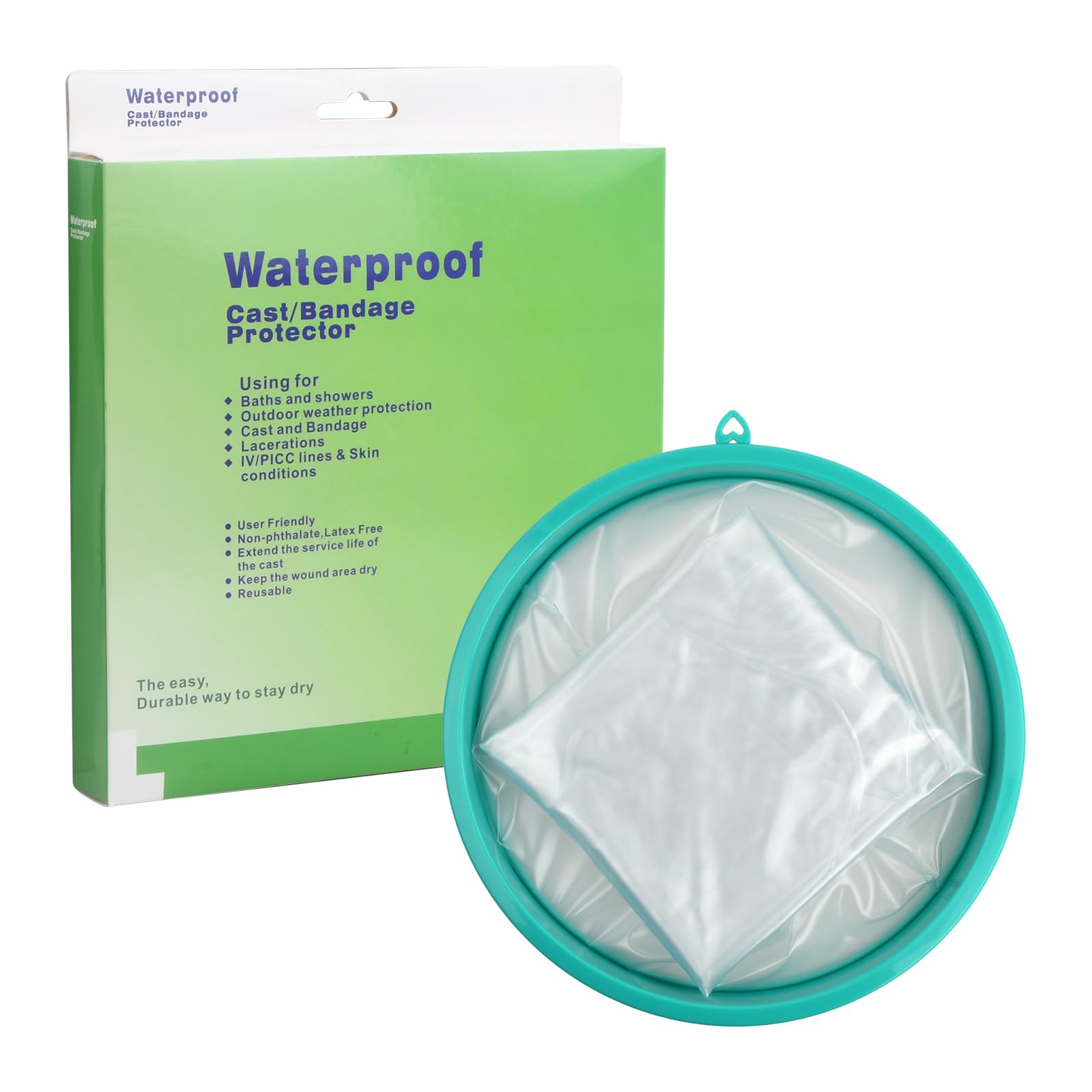Anseom Reusable Adult Arm Cast Cover - Waterproof Shower Protector for Wounds & Bandages | Keep Dry While Bathing, Swimming & Washing Hands