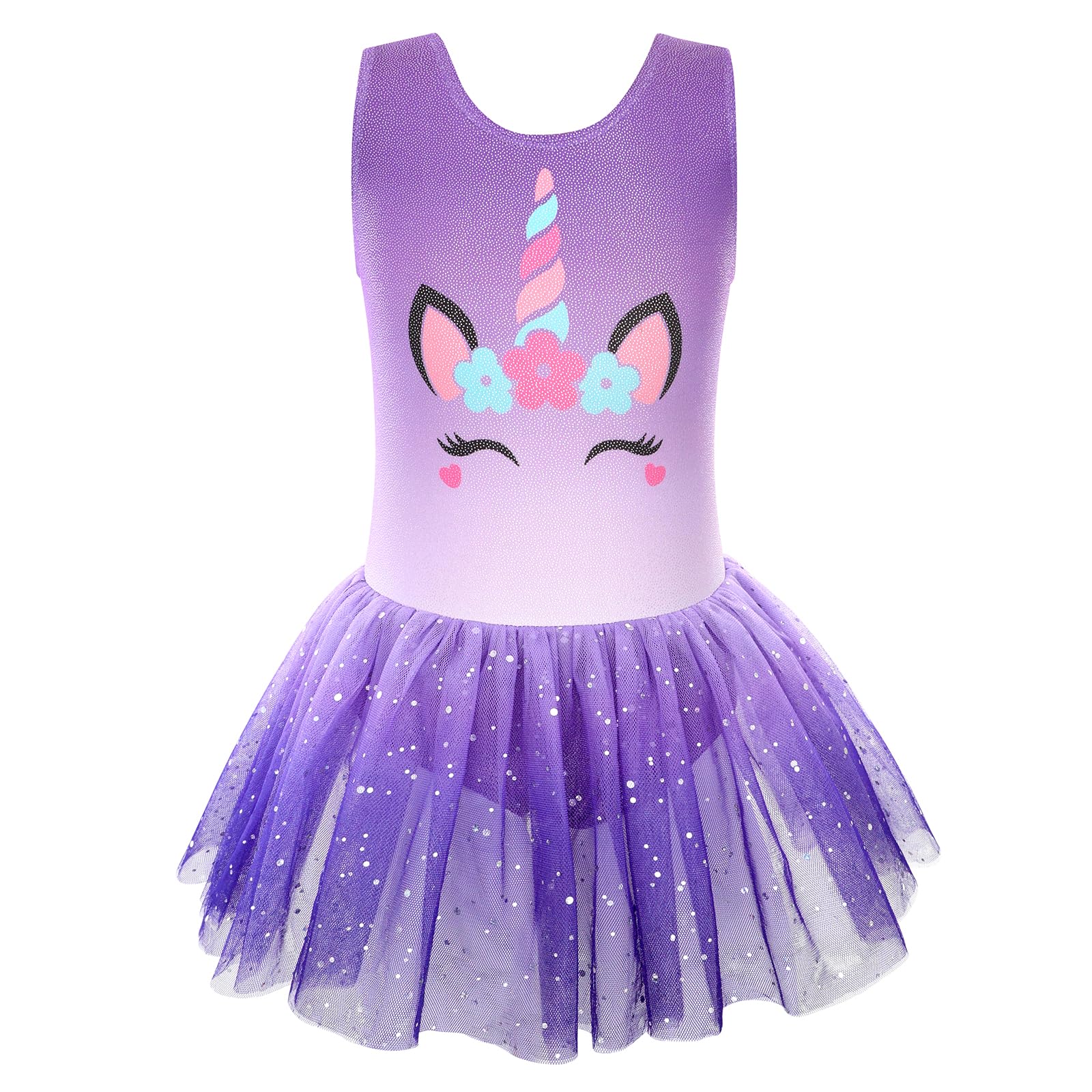 Girls Ballet Leotard with Tutu Skirt - Toddler Dance Outfit for Ages 2-9 | Perfect for Ballet Class, Recitals & Dance Performances