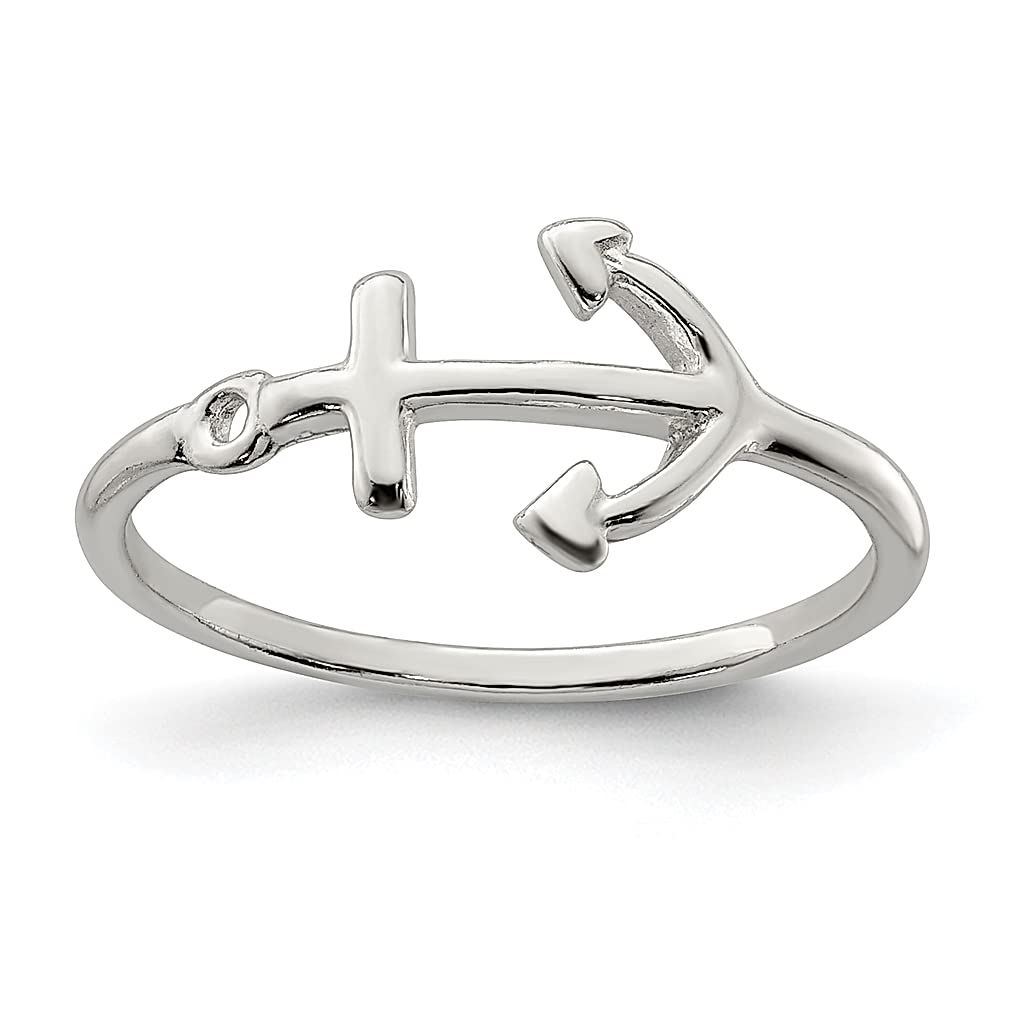 925 Sterling Silver Nautical Anchor Ring for Women - Perfect Sailor Jewelry Gift