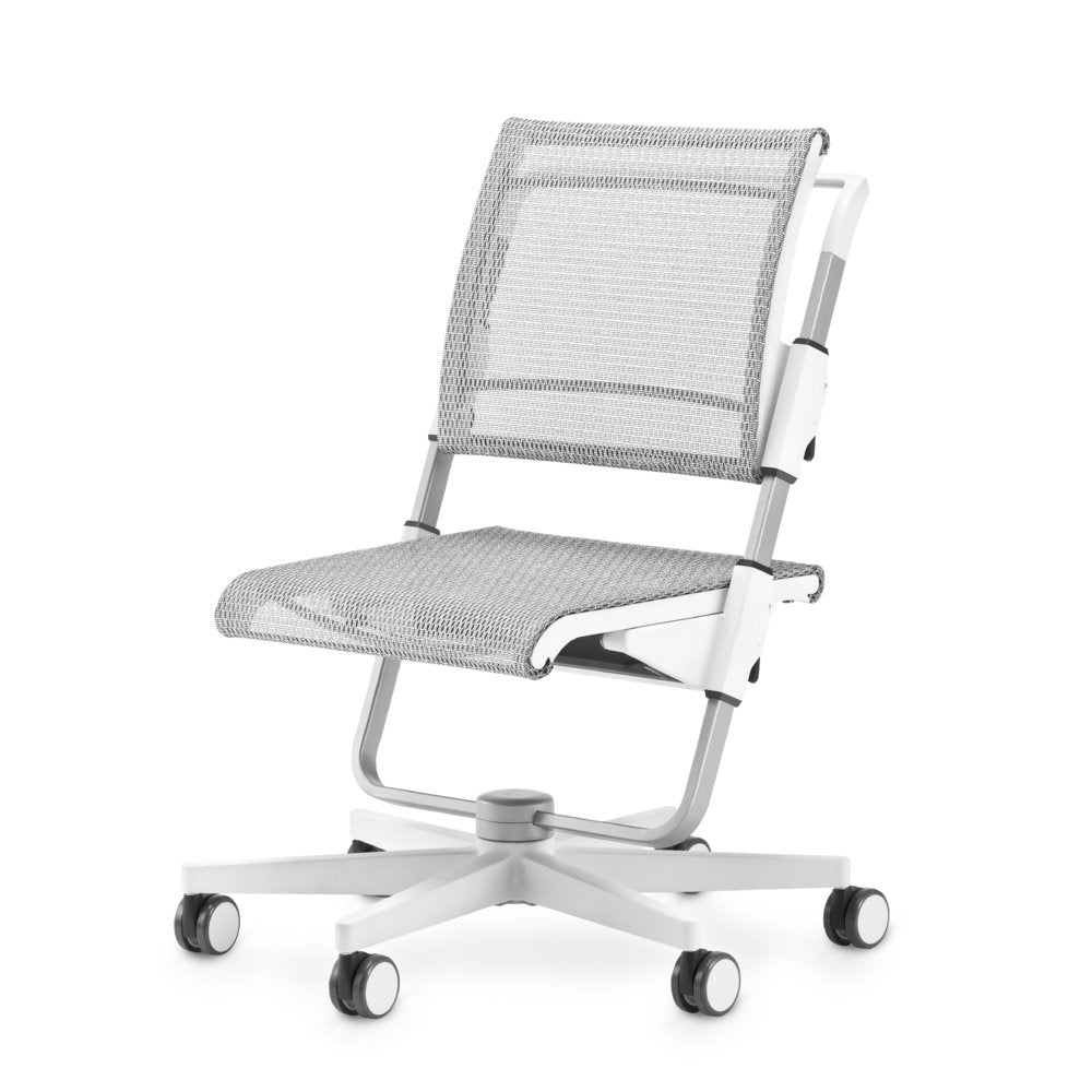 Moll Scooter Chair Grey - Portable Rolling Stool for Office, Workshop & Home Use - Ergonomic Seat with Wheels for Comfort & Mobility